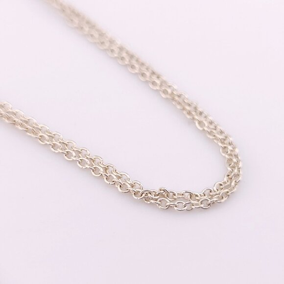 Tiffany & Co. Sterling Silver Paloma Picasso X Kiss Pendant Necklace 16"inch - Picture 12 of 13